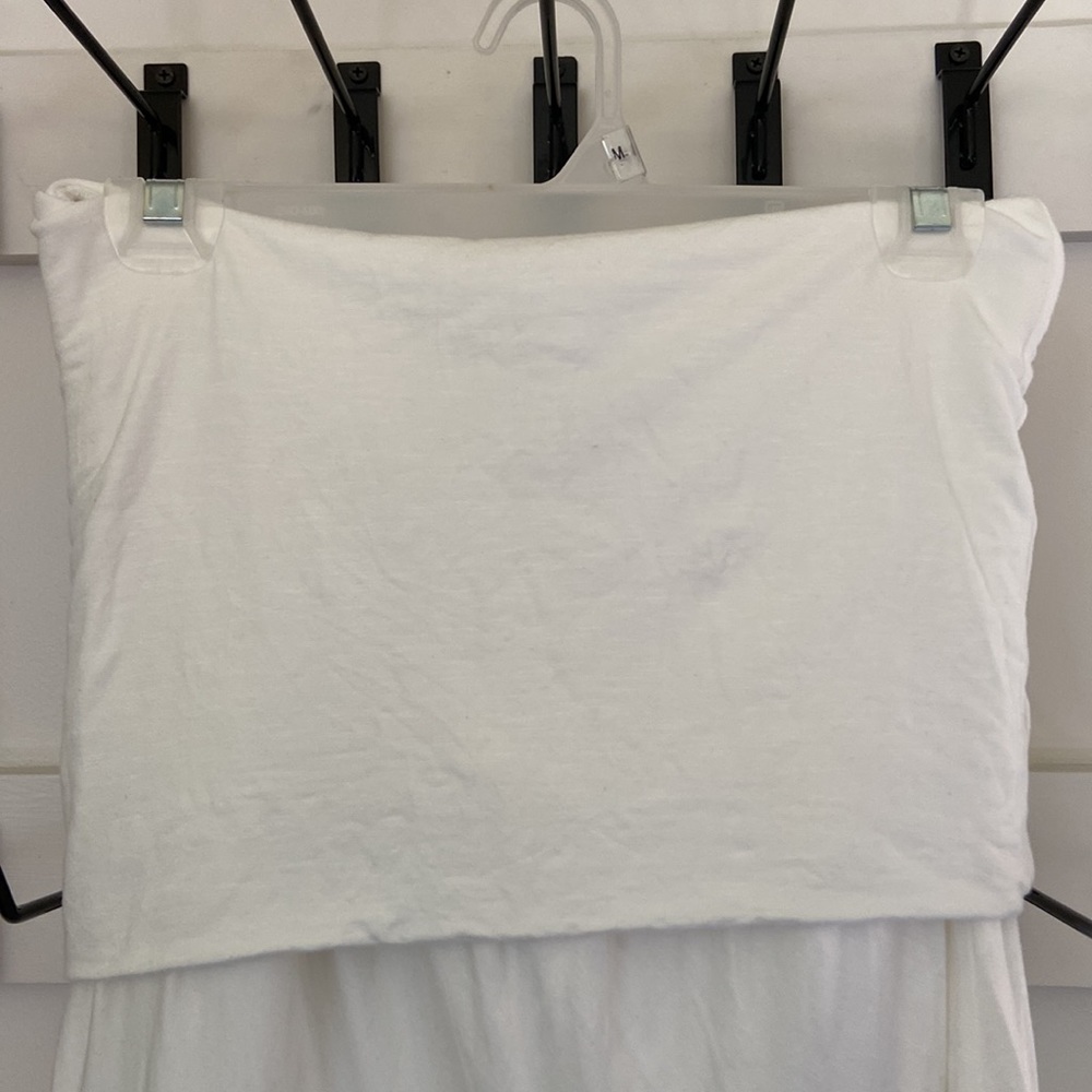 White Tiered Maxi Skirt - Lightweight Summer Skirt - Picture 2 of 8